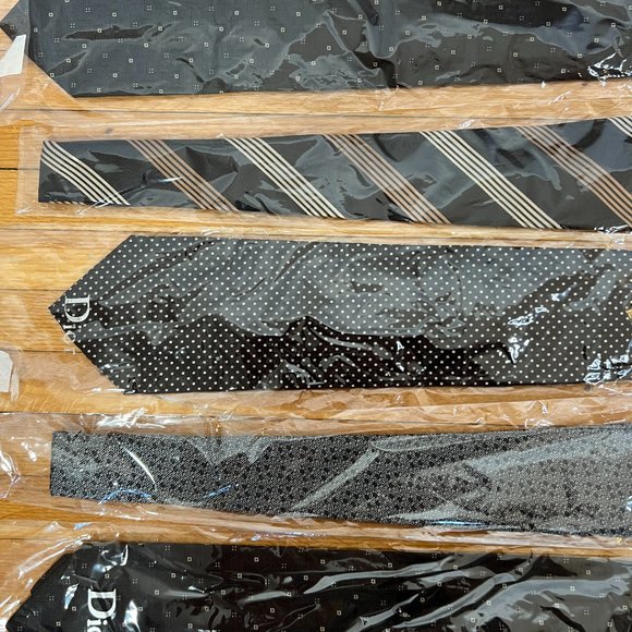 Vintage Dior Silk Black Motif Tie - Picture 7 of 7